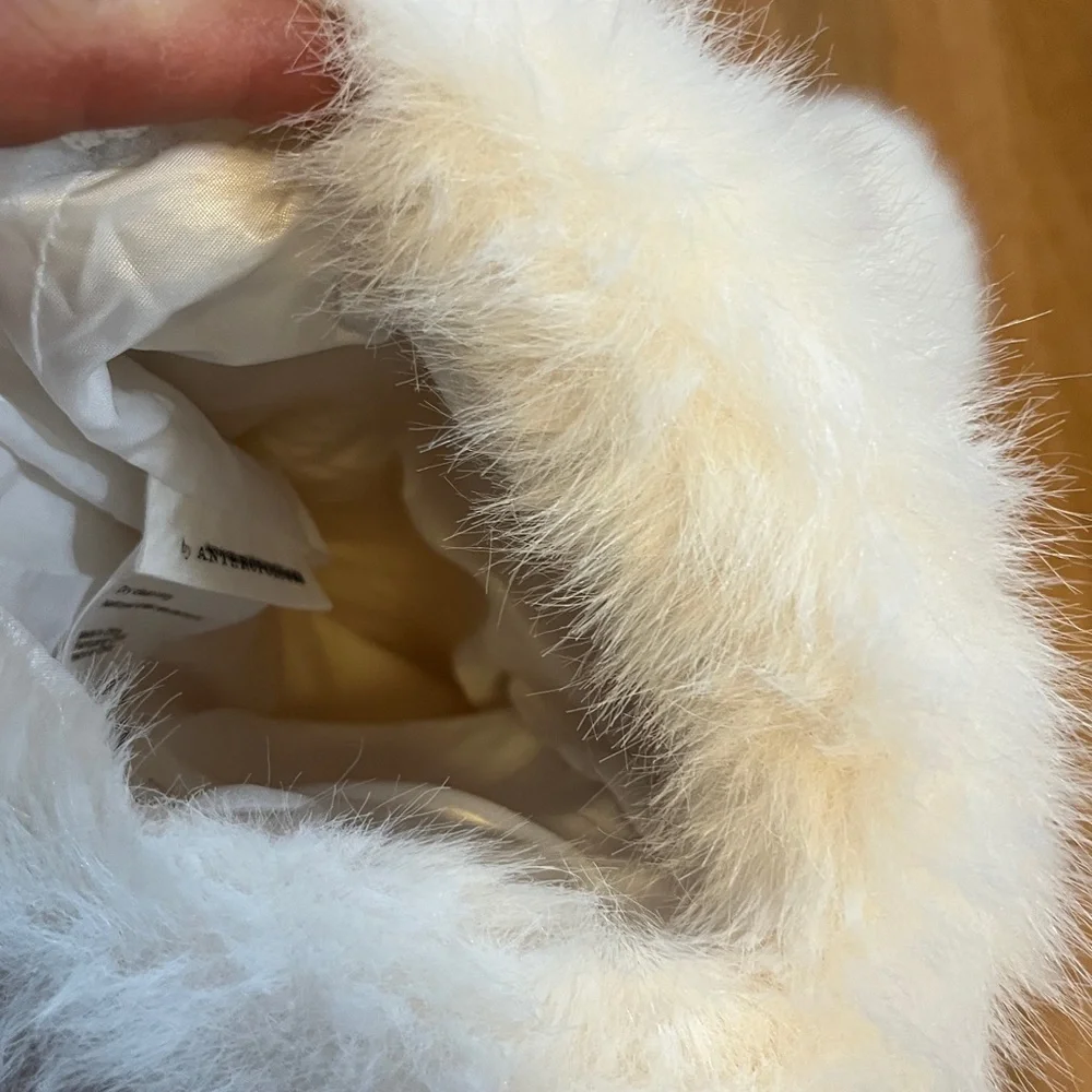 Anthropologie Chloe Faux Fur Stockings - Pair NWT